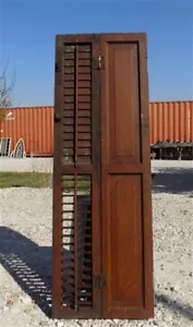 Wooden Window Shutter, Victorian Window Louver, Architectural Salvage B44, - Picture 1 of 9