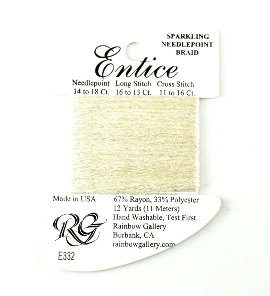 ENTICE Braid #E332 "CANDLELITE" Needlepoint Stitching Thread Rainbow Gallery - Image 1 of 1