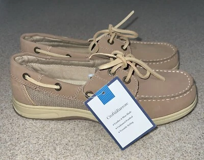 Женские кожаные мокасины Croft&Barrow размер 8 туфли желтовато-коричневые повседневные - Изображение 1 из 4