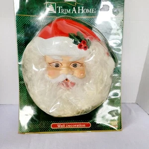VINTAGE SANTA WALL DECORATION Singing Santa Kmart Original Packaging Tested - Picture 1 of 6