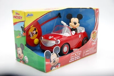 Jada Toys Disney Junior Mickey Mouse Clubhouse Roadster RC Car Red 7" NEW - Image 1 of 4