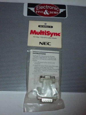 NEC MAC POWERBOOK 832 X 624 КАБЕЛЬ АДАПТЕР Apple Macintosh монитор видео адаптер - Изображение 1 из 2