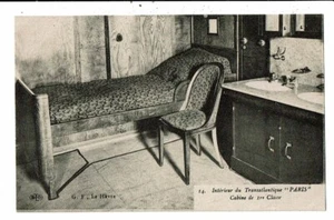 CPA Carte Postale -France-Intérieur du Transatlantique Paris -Cabine de 1re clas - Picture 1 of 2