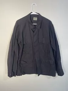 Men's Black Rip-Stop Uniform Jacket - Rothco SWAT Tactical BDU Shirt - Picture 1 of 8