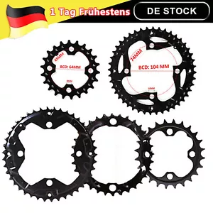 Fit Shimano/SRAM 22-44t Fahrrad Kettenblatt Mountain Bike 64/104BCD 3x10S Ritzel - Bild 1 von 19