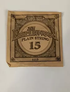 Ernie Ball Earthwood Plain Guitar String 15 1115 - Picture 1 of 2