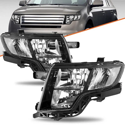 For 2007 2008 2009 2010 Ford Edge SE SEL Headlights Assembly Headlamps Pair - Image 1 of 4
