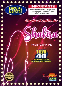 Karaoke Shakira DVD 40 Best Songs Ever - Picture 1 of 3