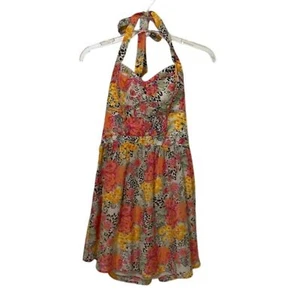 Mini abito donna Guess floreale con ferretto taglia 4 bustier foderato a fumè Y2K - Foto 1 di 14