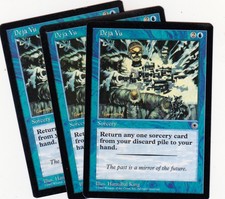 3 x Deja Vu sorcery from Portal (MTG)