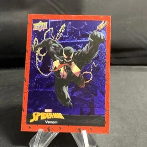 Venom 2024 Upper Deck Marvel Spider-Man Blue Foil Parallel #24 - Picture 1 of 5