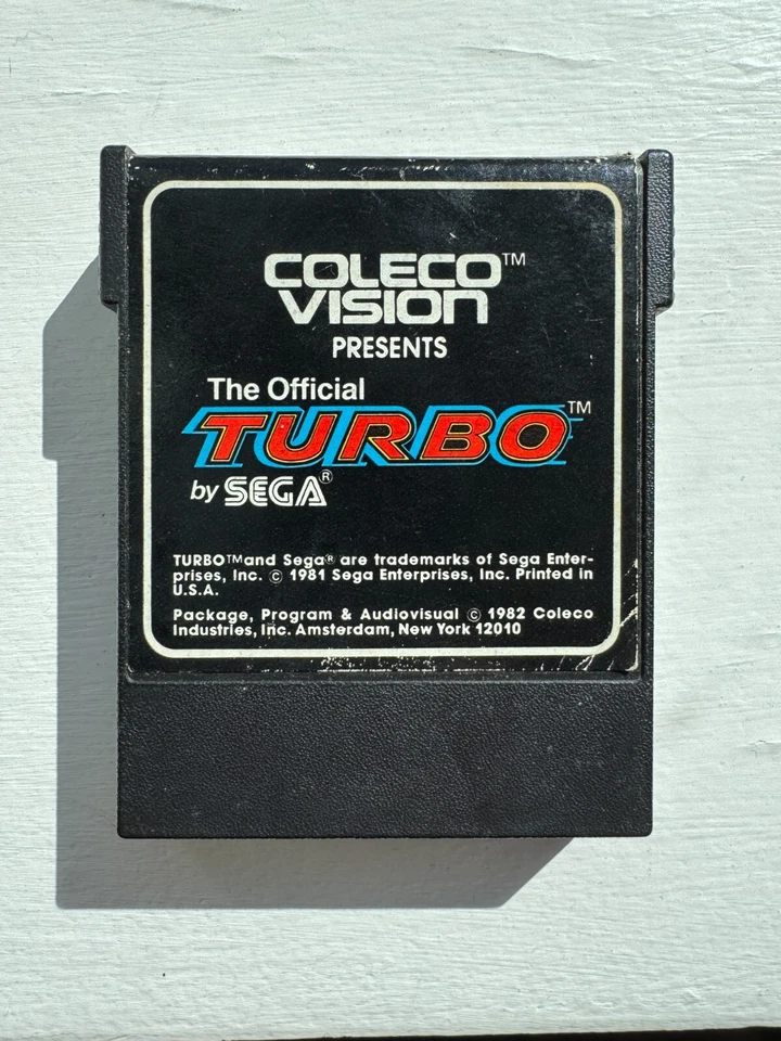 Turbo (Colecovision, 1982) Cartridge only WORKS - Image 1 of 1