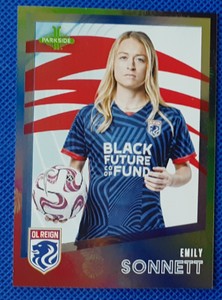 Emily Sonnett 2023 Parkside NWSL Vol 1 SHIMMER FOIL /100 SP RC #69 USWNT Reign