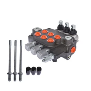 3 Spulen 21 GPM 3625 PSI Hydraulik Monoblock doppeltwirkendes Steuerventil - Bild 1 von 8