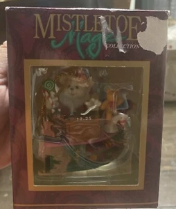 Mistletoe Magic Collection Santa Bear In Toy Store Ornament W/Box - Picture 1 of 8