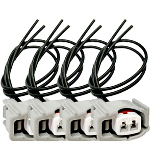 4 x Connector of Fuel Injector FJ847 Fits:Vibe Corolla Matrix 2005-2008 L4 1.8L - Picture 1 of 2