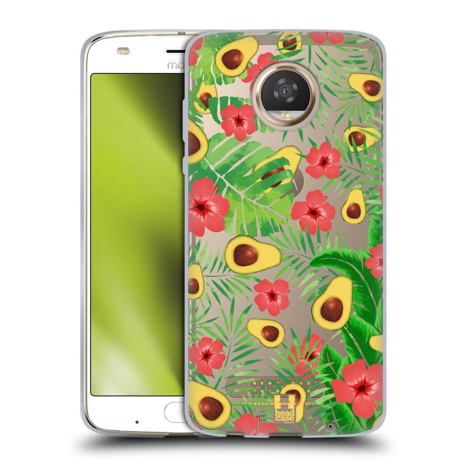 HEAD CASE DESIGNS AVOCADO PRINTS SOFT GEL CASE FOR MOTOROLA PHONES - Image 1 of 4