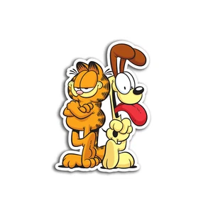 Garfield & Odie 4 Zoll Vinyl Aufkleber - Garfield and Friends Aufkleber Innen/Außen - Bild 1 von 5