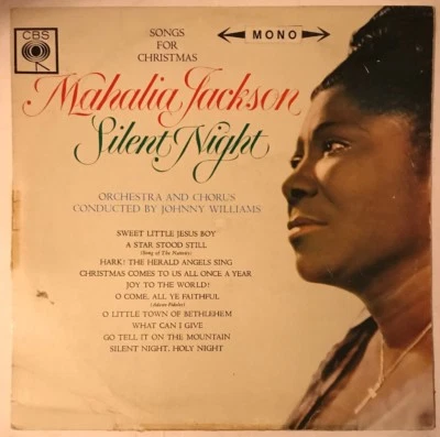 MAHALIA JACKSON SILENT NIGHT SONGS FOR CHRISTMAS LP CBS GREEK 1962 PRESS - Image 1 of 4