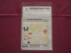 Foglio trasferibili - US Armor Markings/Vietnam - SCALA 1/35 Verlinden - Foto 1 di 1