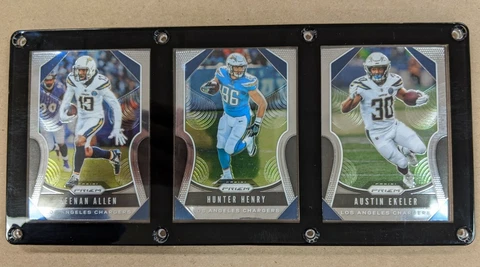 LOS ANGELES CHARGERS 3 CARD PLAQUE KEENAN ALLEN HUNTER HENRY AUSTIN EKELER Cover