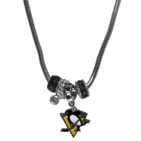 Pittsburgh Penguins Euro Bead Style Necklace Cover