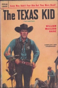 The Texas Kid by William Macleod Raine 1st thus 1952 Paperback Library # 414 VG - Picture 1 of 1