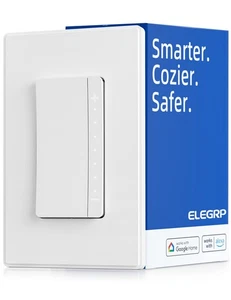 Smart Dimmer Light Switch DPR30, 2.4GHz Wi-Fi Dimmer Switch Compatible with A... - Picture 1 of 5