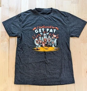 Superweiches T-Shirt | PENNYROYAL Burger | Quito, Ecuador | Medium | Get Fat Gray - Bild 1 von 6