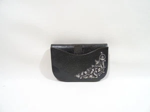 ALTE KLEINE GELDBÖRSE LEDERBÖRSE SILBERDEKOR JUGENDSTIL - Bild 1 von 11