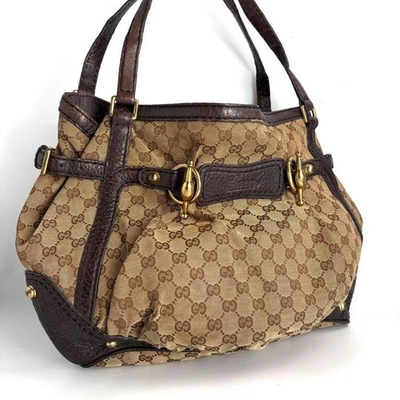 GUCCI GG Canvas Horsebit Tote Handtasche Gebraucht - Bild 1 von 4