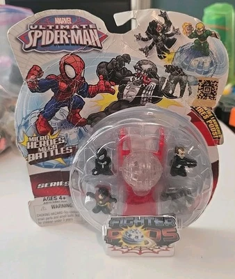Ultimate Spider-Man Fighter Pods Marvel Hasbro 2012 New Sealed 4 Pack Series 1 Foto 1 de 4