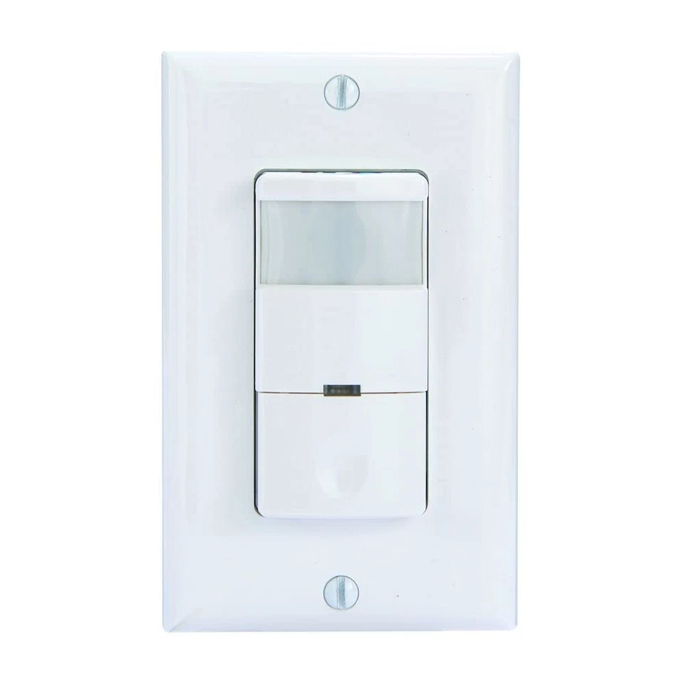 iOS-DOV-WH Commercial Grade in-Wall PIR Occupancy/Vacancy Sensor - 180º Cover... - Image 1 of 4
