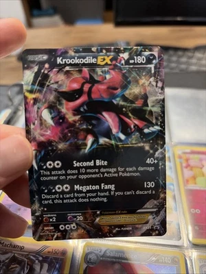 Pokémon Krookodile EX TCG Black Star Promo Holo Card XY25 - Image 1 of 2