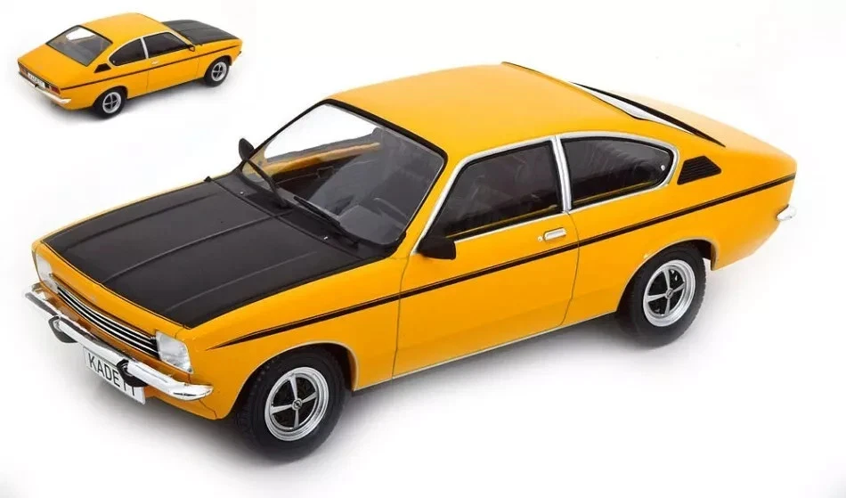 Литая модель автомобиля MCG масштаб 1:18 — 1977 Opel Kadett C Coupe 1.2SR, желтая - Изображение 1 из 1