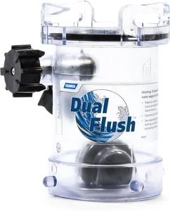 Risciacquo serbatoio supporto camper e camper Camco doppio scarico - dotato di pulizia getto a 2 vie - Foto 1 di 5