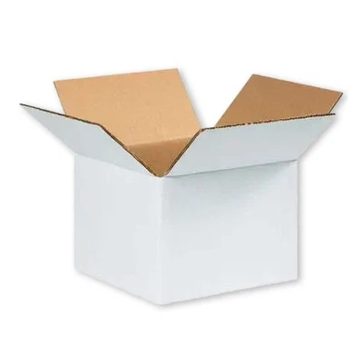 25 Boxes 10x8x6" White Corrugated Shipping Boxes ECT-32 Packing Cartons - Image 1 of 4