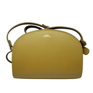 A.P.C. SAC DEMI LUNE MINI Schultertasche Leder oliv gebraucht Damen... - Bild 1 von 9