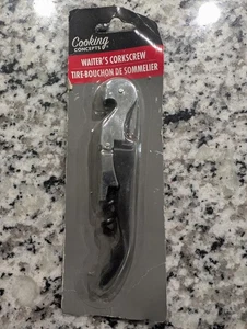 NEU Cooking Concepts Kellnerkorkenzieher, schwarz, Folienmesser, Flaschenöffner, Wein - Bild 1 von 2