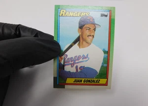 Topps Juan Gonzalez Rookie 1990 Baseball Card 331 Tiffany Texas Rangers HOF - Picture 1 of 8