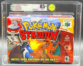 Pokemon Stadium Nintendo 64 N64 W/ Transfer Pak Sealed New VGA 85+ Graded