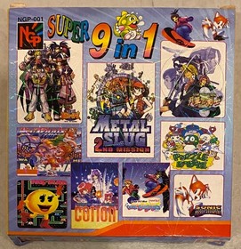 1999 NEO GEO POCKET COLOR NGP SUPER 9 IN 1 GAME CARTRIDGE NGP-001 METAL SLUG JPN