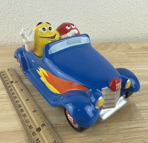 Mars Inc. Ceramic Hot Rod Car with Blue/Flames M&M Characters Riding 2001 - Picture 1 of 8