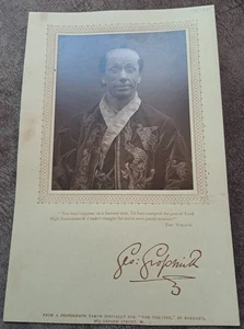 c1885 Mag page George Grossmith Ko-Ko Gilbert & Sullivan D`Oyly Carte Theatre - Imagen 1 de 2