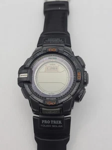 Casio ProTrek PRG270 3415 Solar Triple Sensor Watch Black For Parts Or Repair - Picture 1 of 18
