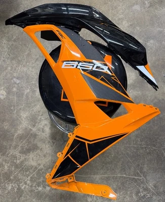2019 Kawasaki Ninja 650 EX650 Left Mid Upper Side Fairing OEM Cowl Orange 19 - Image 1 of 4