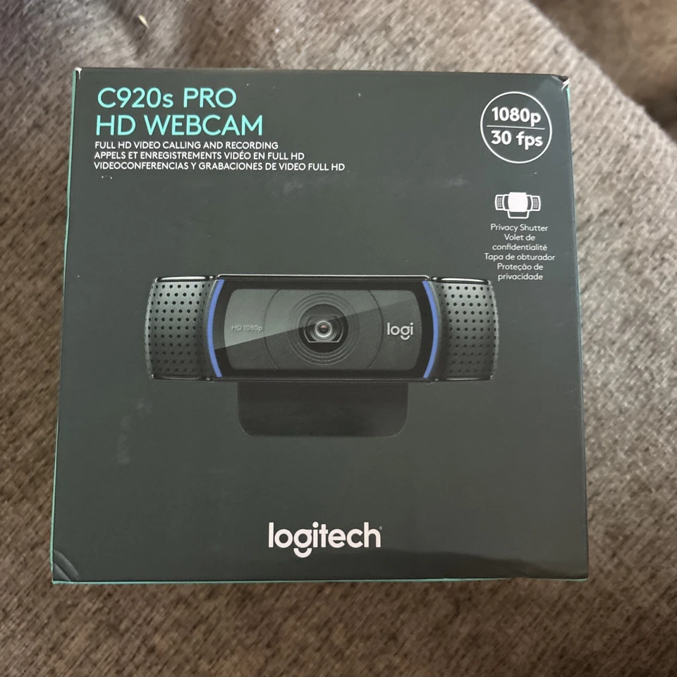 Logitech - C920s Pro 1080 Webcam with Privacy Shutter - Black - Image 1 of 2