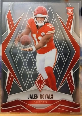 Jalen Royals Rookie Chiefs SP Nuevo Raro 2025 Panini Phoenix RC #156 casi nuevo-como nuevo NFL KC Foto 1 de 2
