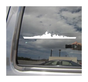 Battleship - Military War Navy Car Truck Vinyl Decal Window Sticker 09074 - Picture 1 of 1