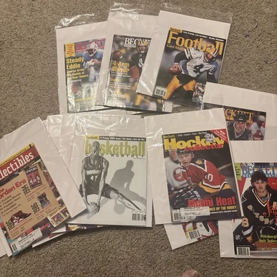 Lote de 19 revistas deportivas Beckett con Brett Favre Michael Jordan Kobe etc. Foto 1 de 4
